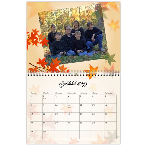 2013 Calendar Main By Odessa Sep 2013