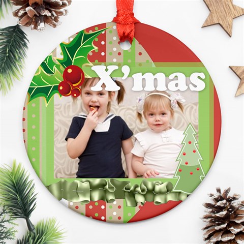 Merry Christmas, Happy New Year, Xmas By Joely Front