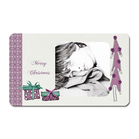 Magnet Rectangular Christmas 02 By Deca Front
