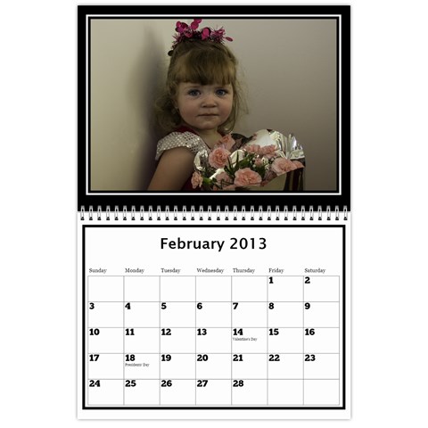 2013 Calendar By Megan Elliott Feb 2013