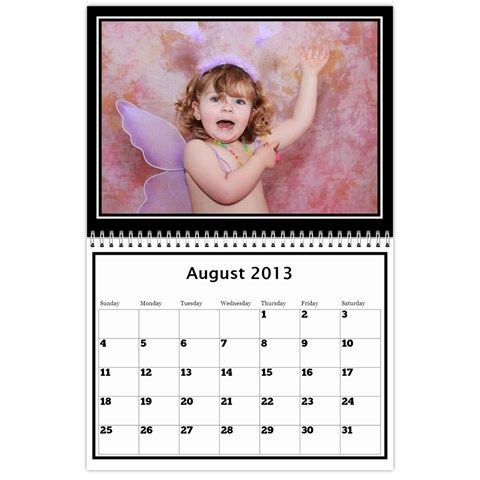 2013 Calendar By Megan Elliott Aug 2013