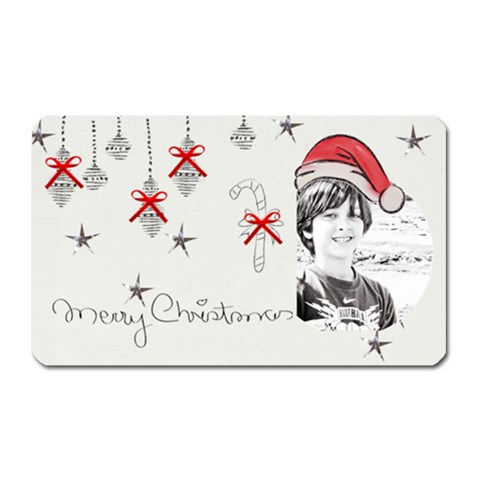 Magnet Rectangular  Christmas 03 By Deca Front