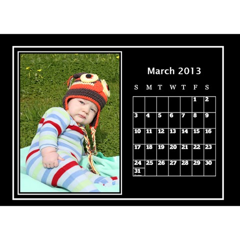 2013 Desktop Dalendar By Megan Elliott Mar 2013