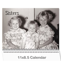 Sisters calendar for Darlene - Wall Calendar 11  x 8.5  (12-Months)