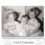 Sisters calendar for Darlene - Wall Calendar 11  x 8.5  (12-Months)