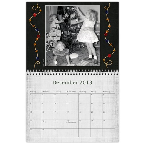 Sisters Calendar For Darlene By Debra Macv Dec 2013