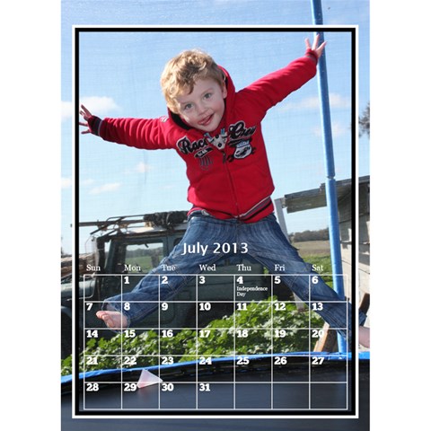 Desktop Calendar By Megan Elliott Jul 2013