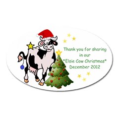 christmas 2012 magnet - Magnet (Oval)