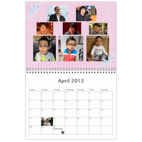 2013 Calendar By Stevie Apr 2013