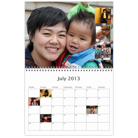 2013 Calendar By Stevie Jul 2013