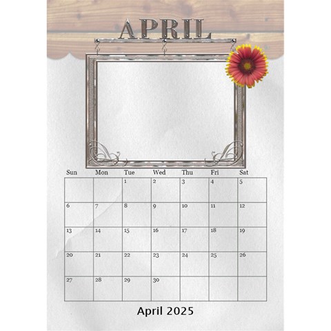 Lovely Desktop Calendar 6 x8 5  By Lil Apr 2025