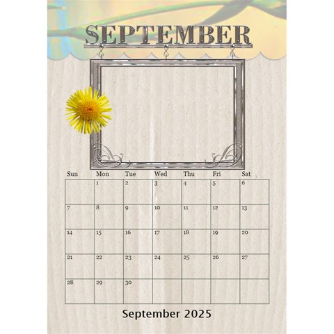 Lovely Desktop Calendar 6 x8 5  By Lil Sep 2025