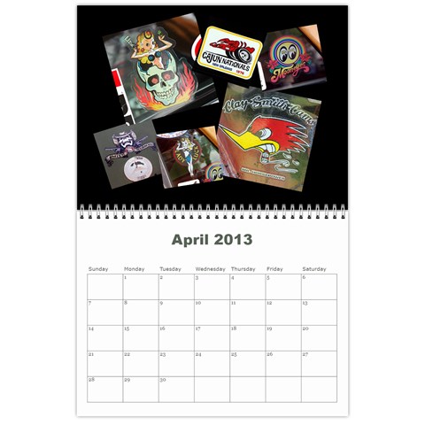 2013 Calendar By J  Richardson Apr 2013