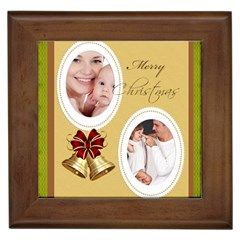 merry christmas - Framed Tile