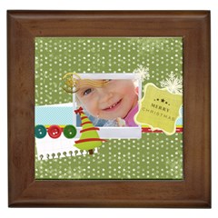 merry christmas - Framed Tile