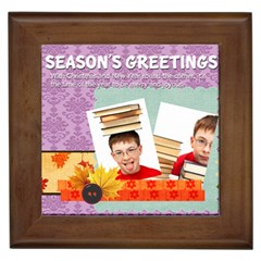 merry christmas - Framed Tile