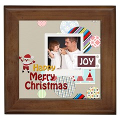 merry christmas - Framed Tile