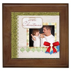 merry christmas - Framed Tile