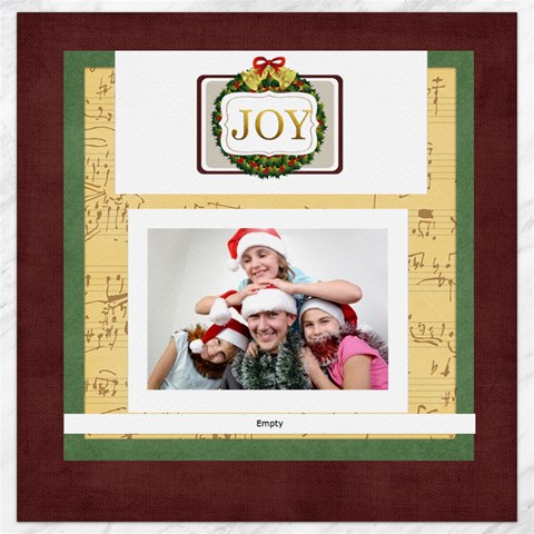 Merry Christmas By Jo Jo 15.2 x15.41  Canvas - 1