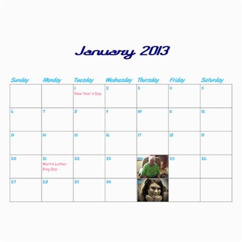 Calendar By Lisa Feb 2013