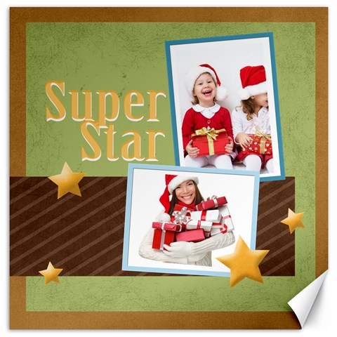Merry Christmas By Mac Book 11.4 x11.56  Canvas - 1