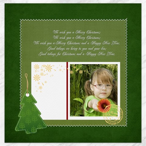 Merry Christmas By Mac Book 11.4 x11.56  Canvas - 1