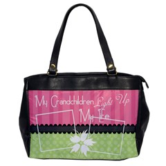 Grandchildren light up my life office bag - Oversize Office Handbag