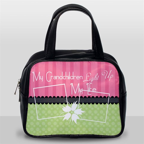 Grandchildren Light Up My Life Classic Handbag By Digitalkeepsakes Back