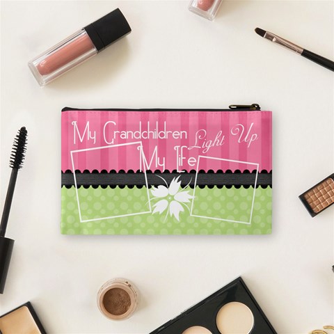 My Grandchildren Light Up My Life Small Cosmetic By Digitalkeepsakes Back
