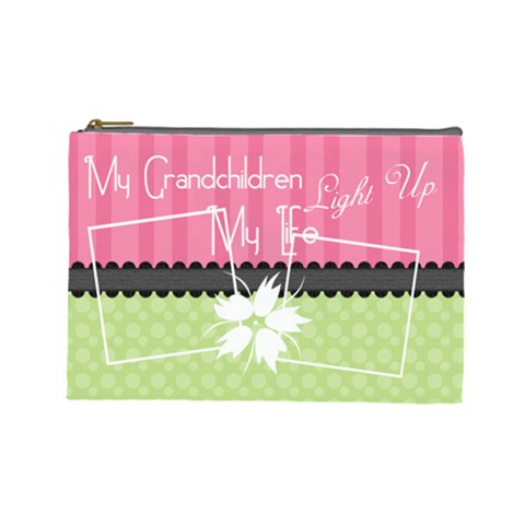 My Grandchildren Light Up My Life Large Cosmetic By Digitalkeepsakes Front