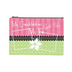 My grandchildren light up my life large cosmetic - Cosmetic Bag (Large)