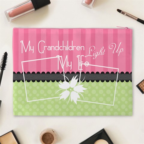 My Grandchildren Light Up My Life Xl Cosmetic By Digitalkeepsakes Back