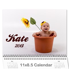 kate calendar - Wall Calendar 11  x 8.5  (12-Months)