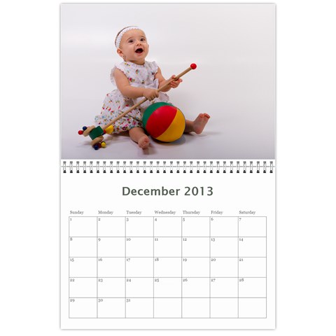 Kate Calendar By Francesca Camilleri Dec 2013
