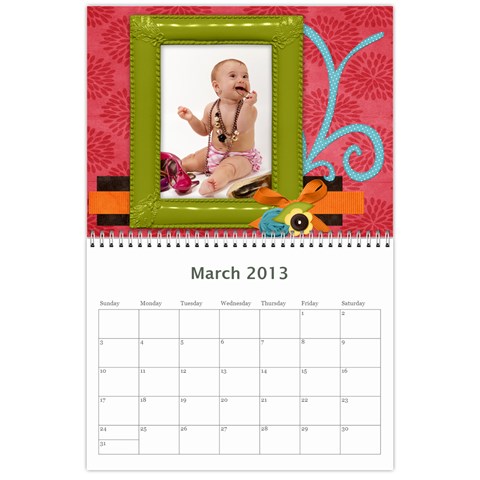 Kate Calendar By Francesca Camilleri Mar 2013