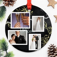 wedding - Round Ornament (Two Sides)