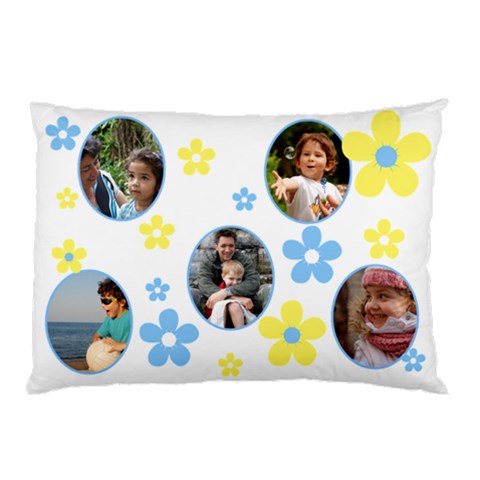 Sunny White Pillow Case (2 Sided) By Deborah Back