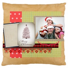 merry christmas - Large Cushion Case (Two Sides)