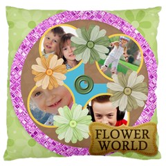 flower kids - Large Cushion Case (One Side)