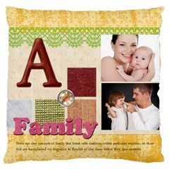 flower kids - Large Cushion Case (Two Sides) flower kids - Large Cushion Case (Two Sides)