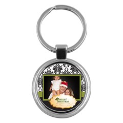 merry christmas - Key Chain (Round)