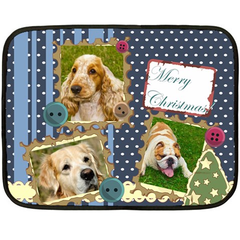 Merry Christmas By M Jan 35 x27  Blanket