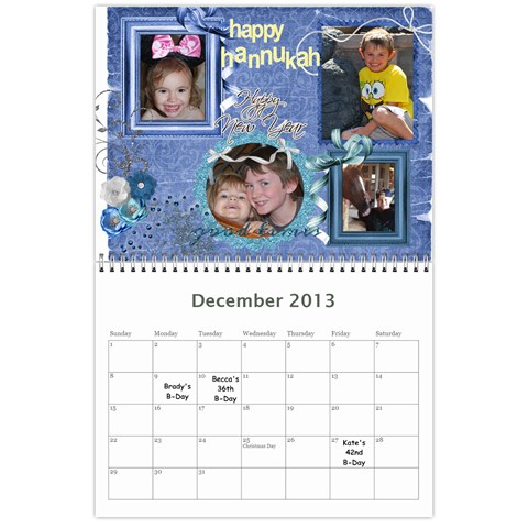 Papa Calander By Becca Dubow Dec 2013