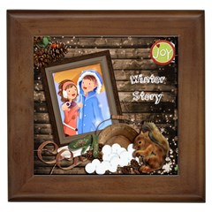 Winter Story - Framed Tile