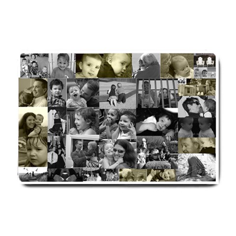 Black And White Doormat By Pat 24 x16  Door Mat