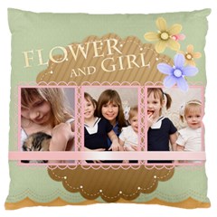 flower kids - Large Cushion Case (One Side)