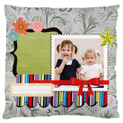 flower kids - Large Cushion Case (One Side)