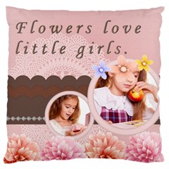 flower kids - Large Cushion Case (One Side)