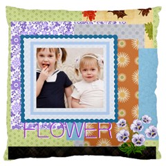 flower kids - Large Cushion Case (One Side)