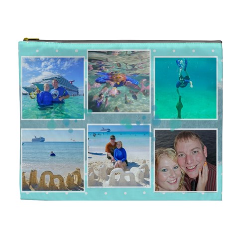 Ocean Vacation Xl Cosmetic Bag By Digitalkeepsakes Front
